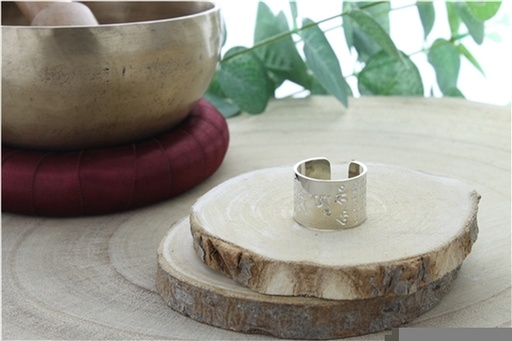 [3660341690123] Bague Mantra Om Ah Hum T55-57