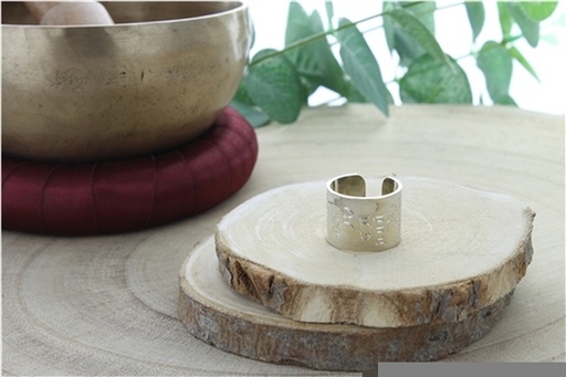 [3660341690147] Bague Mantra Om Tare Tuttare T52-54