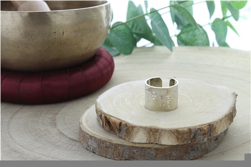 [3660341690161] Bague Mantra Om Tare Tuttare T58-60
