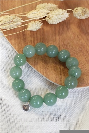 [3660341692998] Bracelet Aventurine Verte Perles rondes 14 mm