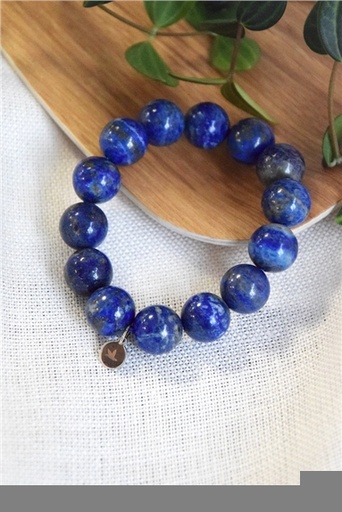 [3660341693117] Bracelet Lapis Lazuli Perles rondes 14 mm
