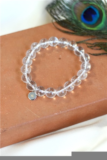 [3660341693391] Bracelet Cristal de Roche Perles rondes 10 mm