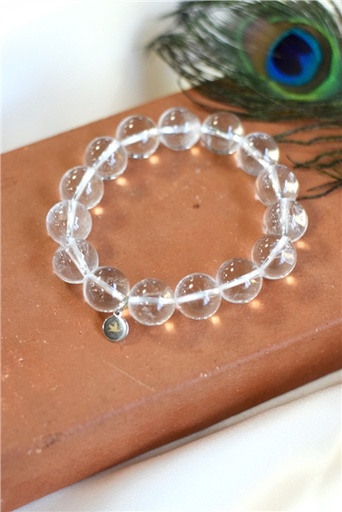 [3660341693414] Bracelet Cristal de Roche Perles rondes 14 mm