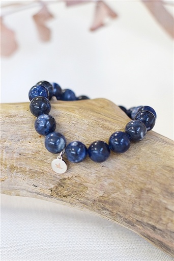 [3660341693575] Bracelet Sodalite Perles rondes 10 mm