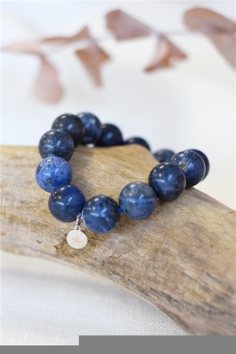 [3660341693599] Bracelet Sodalite Perles rondes 14 mm