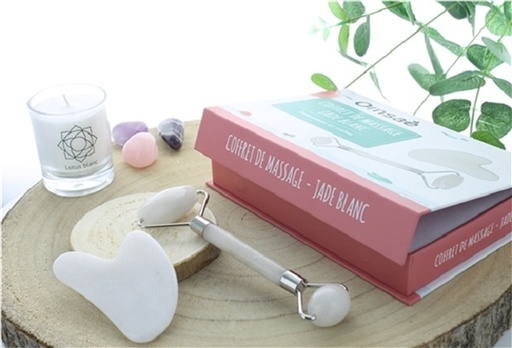 [3660341694718] Coffret Massage Jade Blanc pour le Visage