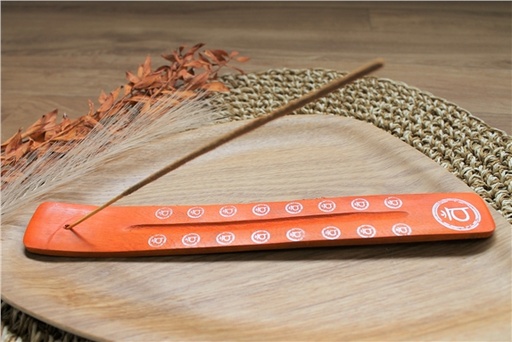 [3660341696279] Porte-encens Bâton Chakra Sacré en Bois de manguier