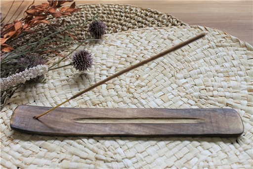 [3660341696408] Porte encens Bâton en Bois de manguier Classique 25 cm