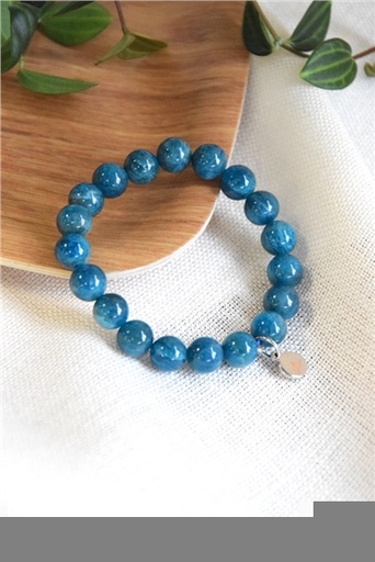 [3660341697887] Bracelet Apatite Perles Rondes 10 mm