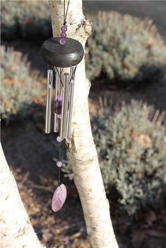 [3660341698334] Carillon à vent Améthyste 33 cm