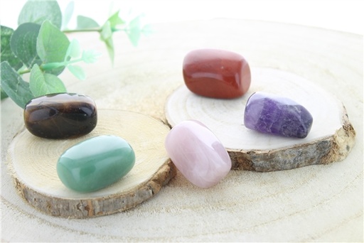 [3660341698945] Pierre roulée Taille L avec Carte propriétés et chakra