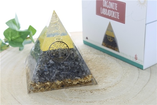 [3660341699249] Pyramide Orgonite Labradorite Arbre de vie