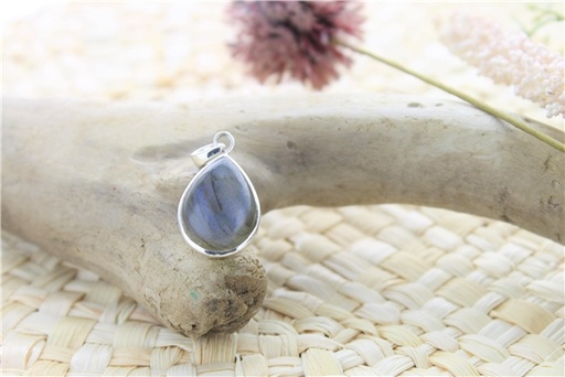 [3660341700419] Pendentif Labradorite Argent 925 Forme goutte Petit modèle