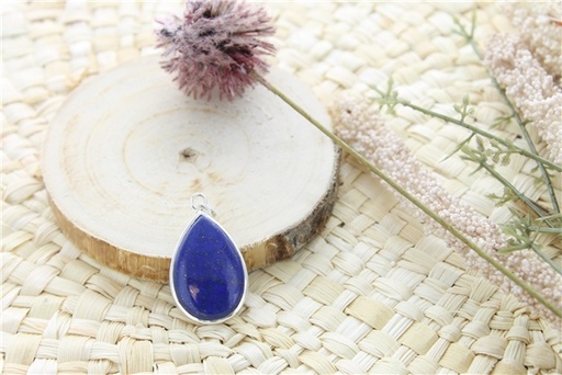 [3660341700532] Pendentif Lapis Lazuli Argent 925 Forme goutte Grand modèle