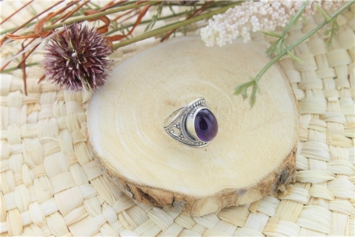 [3660341700594] Bague Améthyste Argent 925 Alaka T53