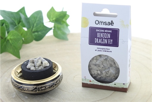 [3660341701201] Encens résine en morceaux benjoin dragon fly 50 g