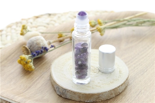 [3660341704042] Roll-on pour Huiles Essentielles en Améthyste