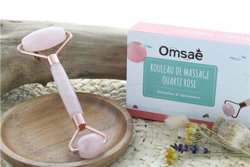 [3660341704097] Rouleau de Massage en Quartz Rose