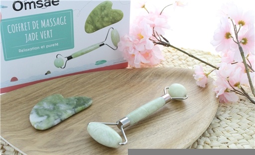 [3660341704134] Coffret Massage Jade Vert pour le Visage