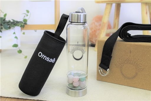 [3660341705438] Bouteille en verre Pierres roulées Sérénité