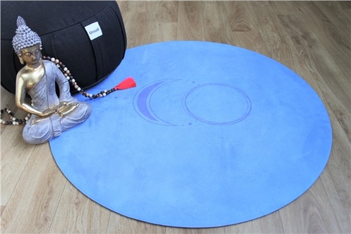 [3660341705902] Tapis de méditation rond bleu