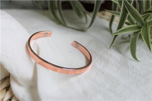 [3660341711989] Bracelet cuivre avec Aimants Jonc plat