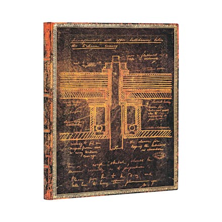 [9781439764336] Carnets Flexis à couverture souple - Tesla, Croquis d’une Turbine - Ultra - Non ligné