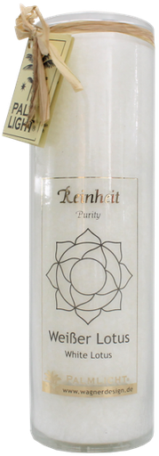 [4041678007041] Bougie Chakra Lotus Blanc