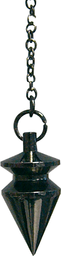 [4250209805654] Pendule Triangle Patiné en Laiton Noirci