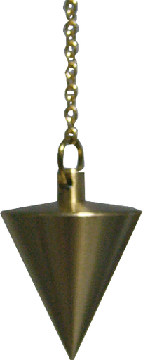 [4250209805708] Pendule des Guérisseurs en Laiton Poli Doré