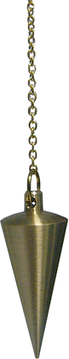[4250209819156] Pendule Cône en Laiton Poli Doré