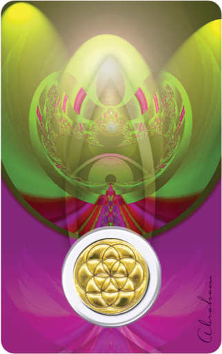 [6268977002050] Médaille sur carte Archange Raphaël