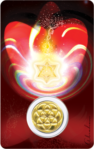 [6268977002067] Médaille sur carte Archange Raziel