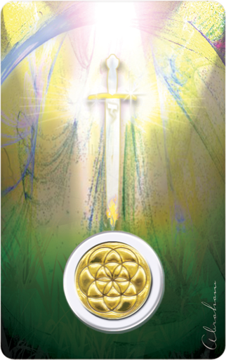 [6268977002111] Médaille sur carte Archange Mikaël