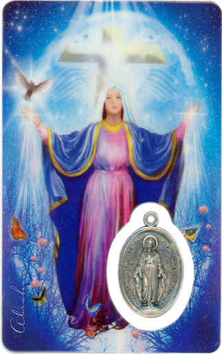 [6268977022027] Médaille sur carte Sainte-Marie