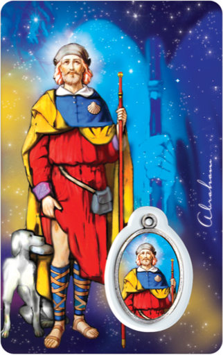 [6268977022119] Médaille sur carte Saint-Roch