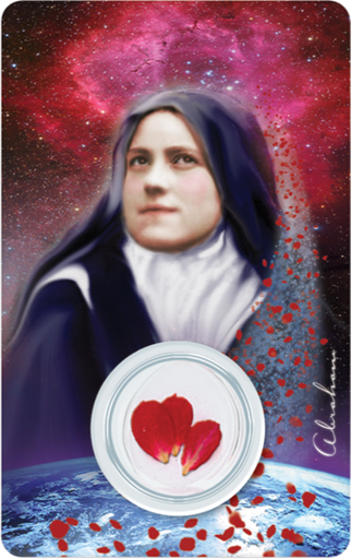 [6268977022126] Médaille sur carte Sainte-Thérèse