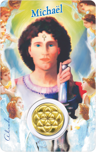 [6268977032026] Médaille sur carte Michaël