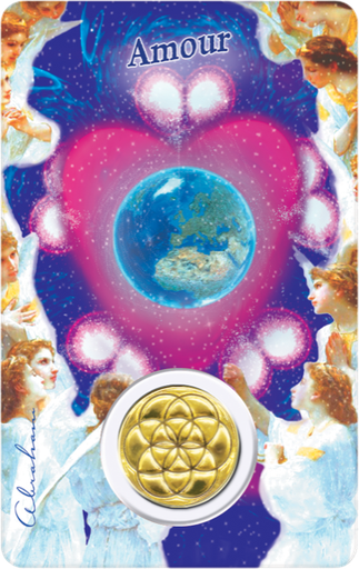 [6268977032057] Médaille sur carte Amour