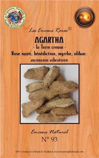 [8857122869600] Encens rares : Agartha - La Terre creuse - Ascension Vibratoire - 25 Gr