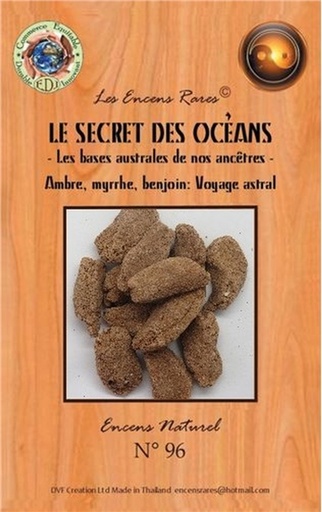 [8857122869631] Encens rares : Le Secret des Océans - Les bases australes de nos ancêtres - Voyage astral - 25 Gr