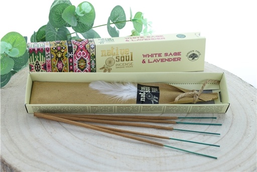 [8901684615134] Encens Green Tree Native Soul Sauge Blanche & Lavande - 15 grs