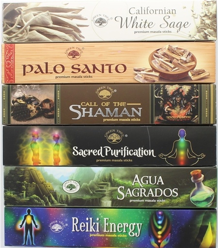 [8902276108188] Coffret Encens Bâton Green Tree Purification 6 Fragrances