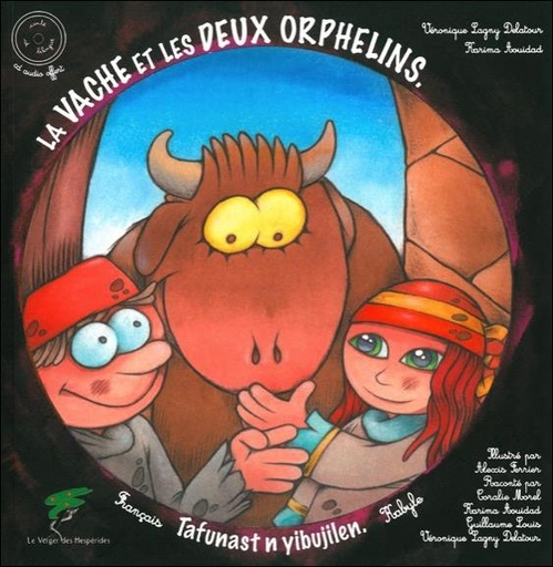 Couverture du livre La vache et les deux orphelins - Livre + CD de Alexis Ferrier