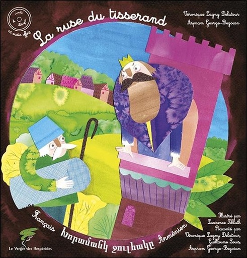 Couverture du livre La ruse du tisserand - Conte arménien bilingue français-arménien - Livre + CD de Aspram George-Begoian