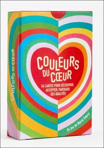 [9782491869151] Couleurs du coeur - 55 cartes pour découvrir, accepter, partager ses qualités - Coffret