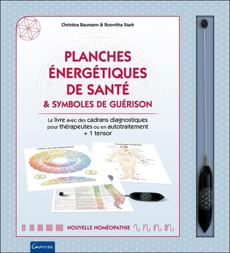 [9782733915189] Planches énergétiques de santé & symboles de guérison - Coffret - Le livre avec des cadrans diagnostiques pour thérapeutes ou en autotraitement + 1 tensor