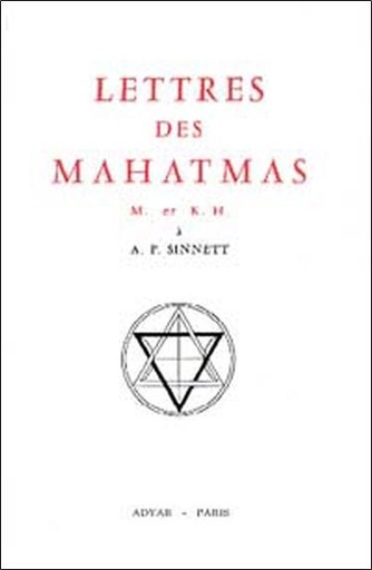 Couverture du livre Lettres des Mahatmas de A. t. Barker