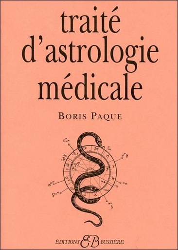 Couverture du livre Traité d'astrologie médicale de Boris Paque