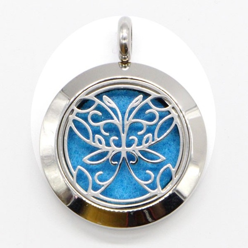 [3700643505234] Collier d'Aromathérapie Papillon Abstrait
